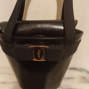 Authentic Salvatore Ferragamo Leather handbag.